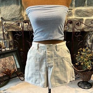 Vintage American Eagle Women's Off White Shorts